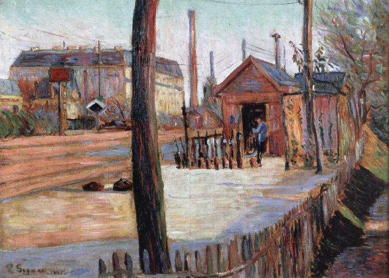 Paul Signac the jun ction at bois colombes china oil painting image
